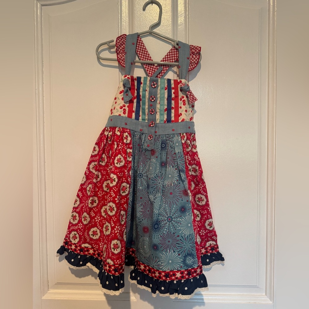 Matilda Jane Red and Blue Kids Dress